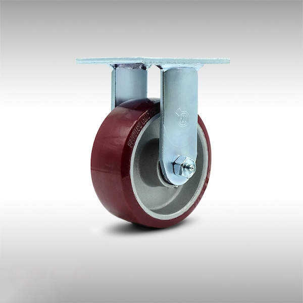 5 Inch Stainless Steel Poly on Aluminum Wheel Rigid Caster with Ball Bearing SCC